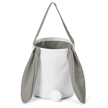 Grey Adorable Easter Bunny Ear Tote Bag - Stylish Rabbit-Themed Candy Bag