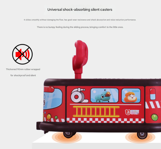 Princess Car Quiet Ride Twist Car for Toddlers - Fun Wiggle Ride-On Toy