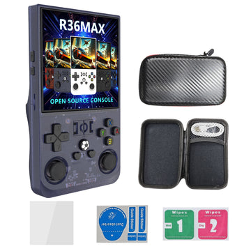 R36MAX Handheld Retro Game Console - 4.0 IPS Screen Open Source Linux 4000mAh Battery 30+ Emulators(grey)"