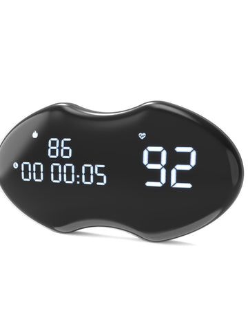 Smart Fitness Heart Rate Monitor Chest Strap with Data Display - IP67 Waterproof, Rechargeable, BLE & ANT+(black)
