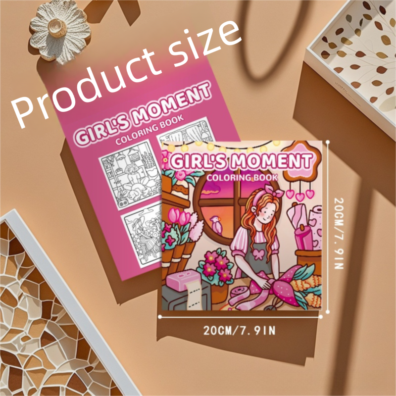 Relaxing Lifestyle colouring book for kids, featuring detailed everyday scenes for creative drawing and art projects.