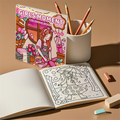 Relaxing Lifestyle Colouring Book by Everything Baby featuring detailed everyday scenes for kids' art and creative coloring projects.