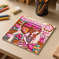 Relaxing Lifestyle colouring book for kids showing detailed everyday scenes, featuring creative drawing and art activities.