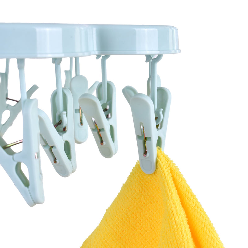 Living Today Collapsible 16 Pegs Airer Blue