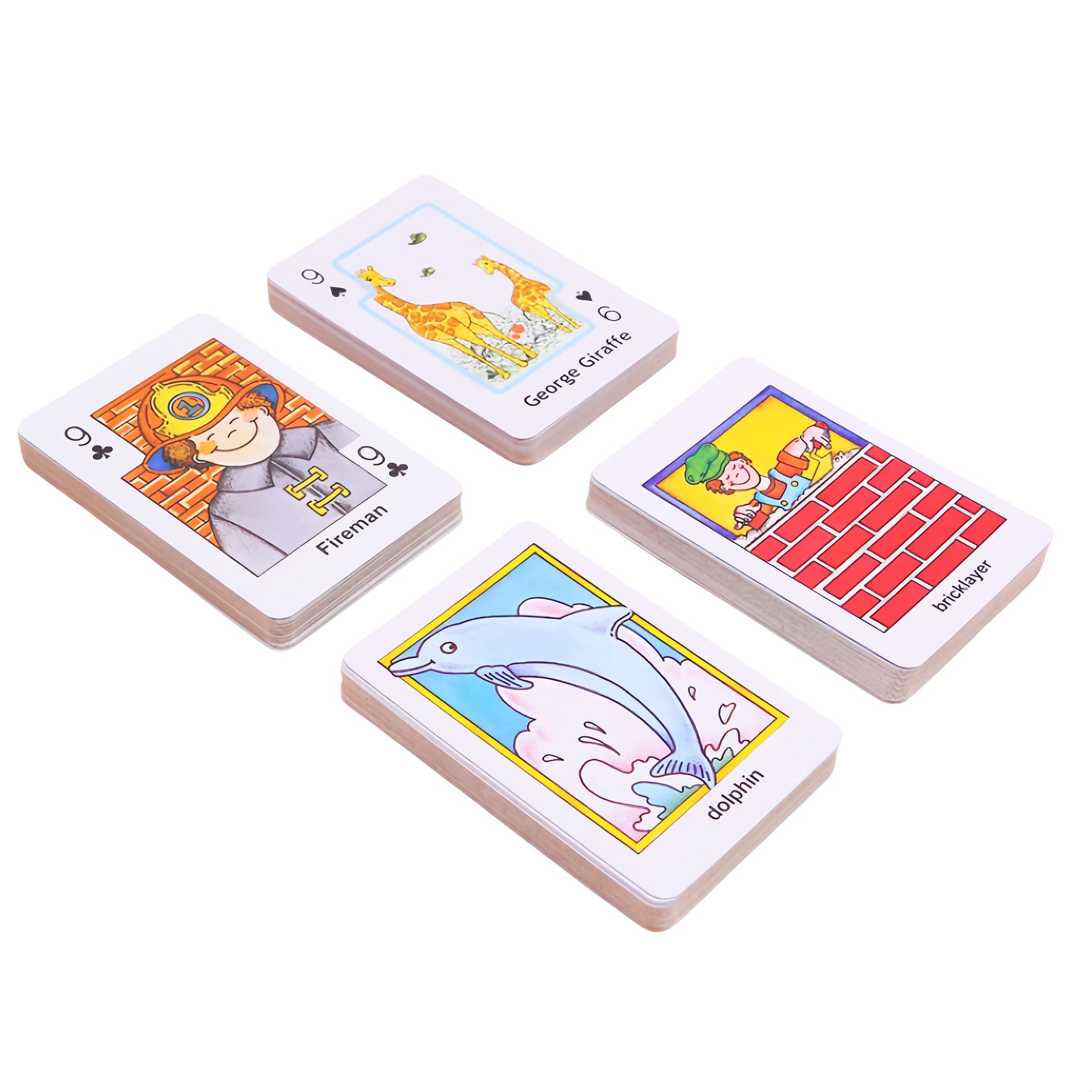 Crazy Eight Hearts Old Maid Fish Educational children card games - Crazy Eight