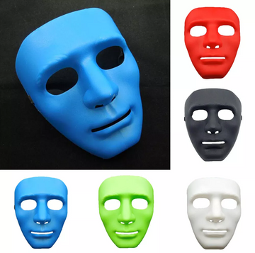2x Robot Plain Mask Purge Style Halloween Scary Ghost Blank Mask Unisex - 2x White