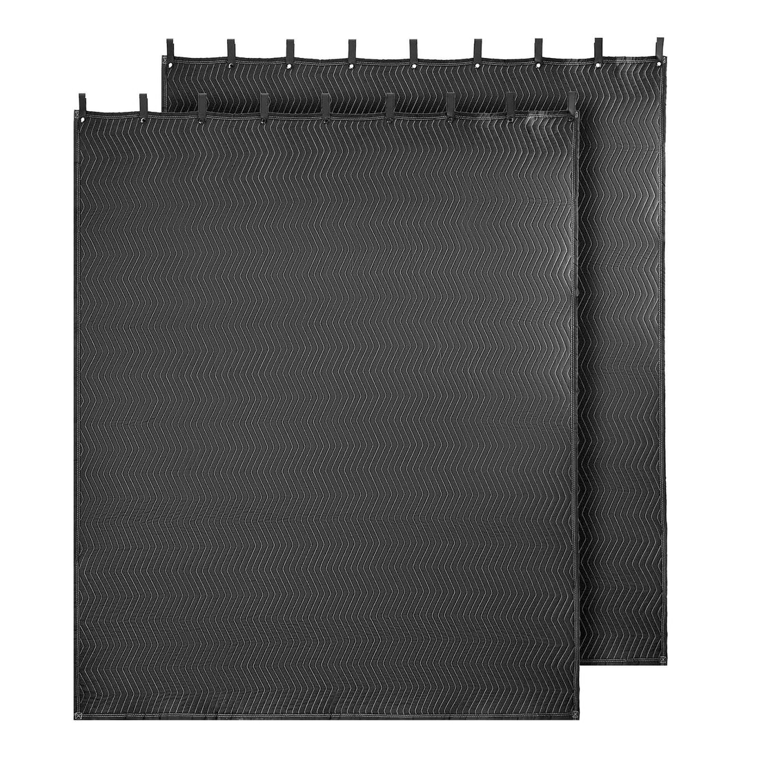 Extra large soundproof blankets with grommets, cotton filling, ideal for soundproofing windows, doors, and light blocking in studios.