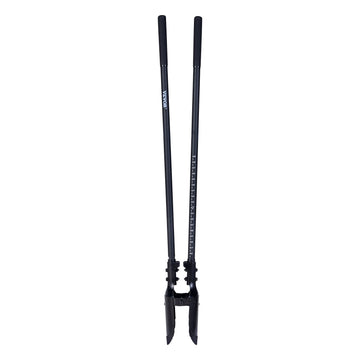 Post Hole Digger, Heavy Duty Post Hole Digger with Fiberglass Handle, Manual Hole Digger with Scale Markings and Metal Blade, Post Hole Digger Tool for Digging Gardening and Outdoors, 1460 mm