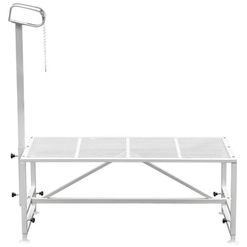 Livestock Stand 51x23 inches, Trimming Stand with Straight Head Piece, Goat Trimming Stand Metal Frame Sheep Shearing Stand Livestock Trimming Stands