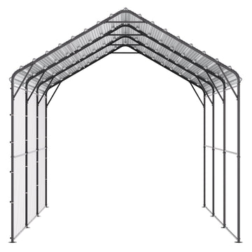 Heavy Duty Metal Carport, 10' x 15' Outdoor Carport with Galvanized Steel Frame & Roof, Car Tent Garage Shade with Removable Sidewalls, Multi-Use Car Shelter for Pickup, Boat, Car & Tractors