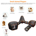 Portable 6-in-1 outdoor pet cat playpen with mesh sides, foldable design, tunnel house, and storage bag for indoor and outdoor use.