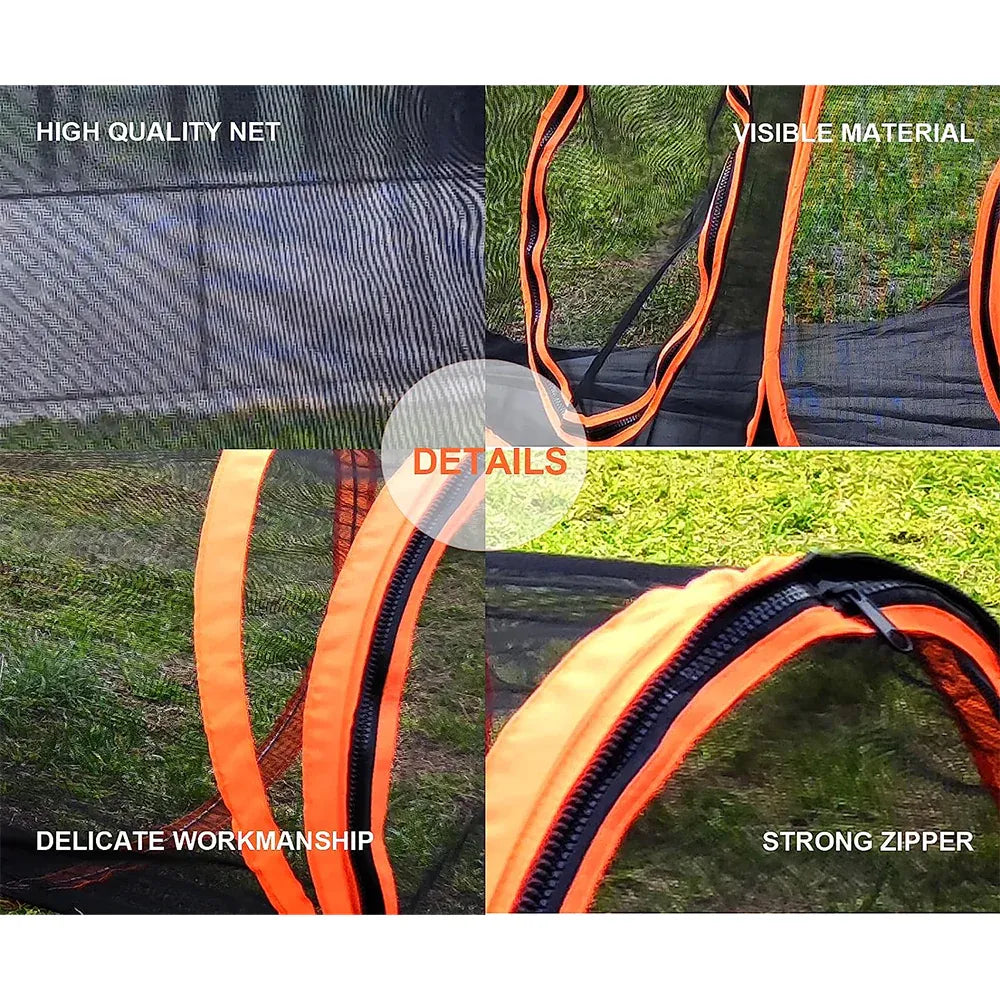Folding 6-in-1 outdoor portable pet cat playpen with mesh sides, tunnel, and storage bag for indoor and outdoor use by Everything Baby.