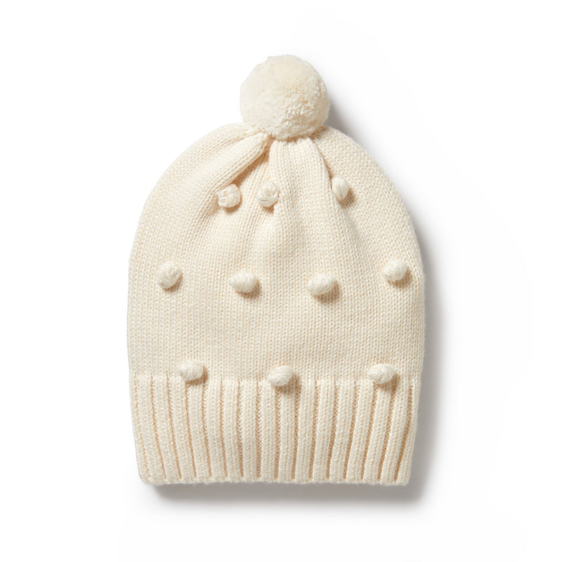 Wilson & Frenchy Knitted Hat - Bauble Ecru