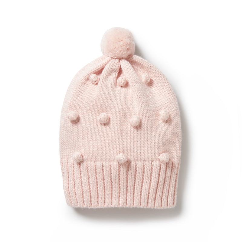 Wilson & Frenchy Knitted Hat - Bauble Pink