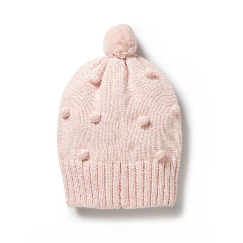 Wilson & Frenchy Knitted Hat - Bauble Pink