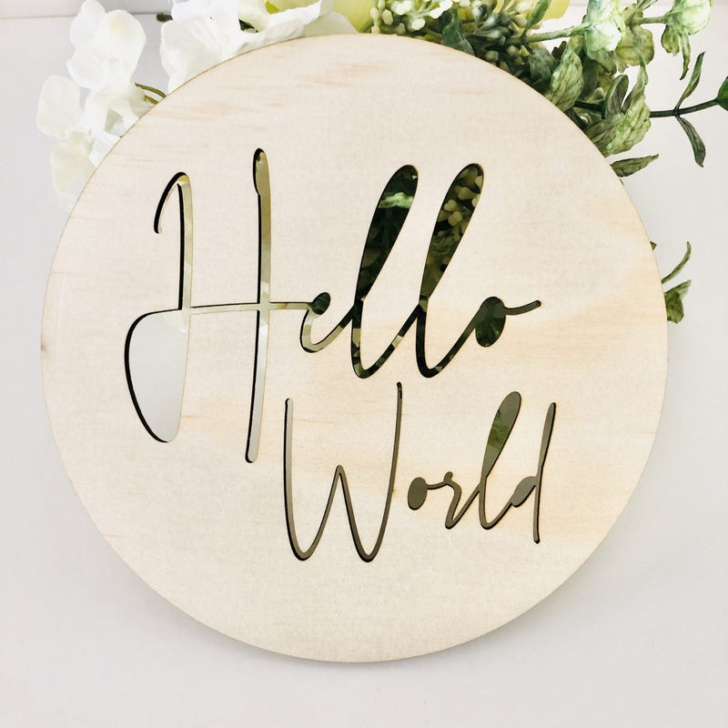 Timber Tinkers Announcement Disc - Hello World Natural
