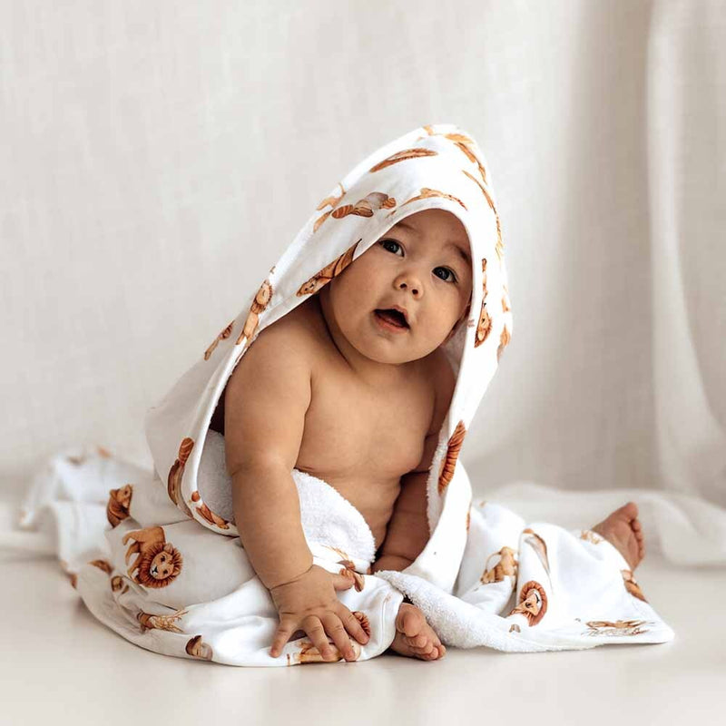 Snuggle Hunny Hooded Towel - Lion