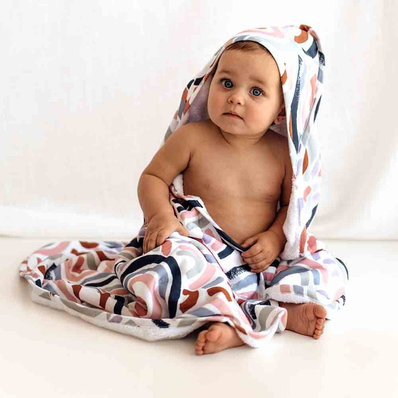 Snuggle Hunny Hooded Towel - Rainbow Baby