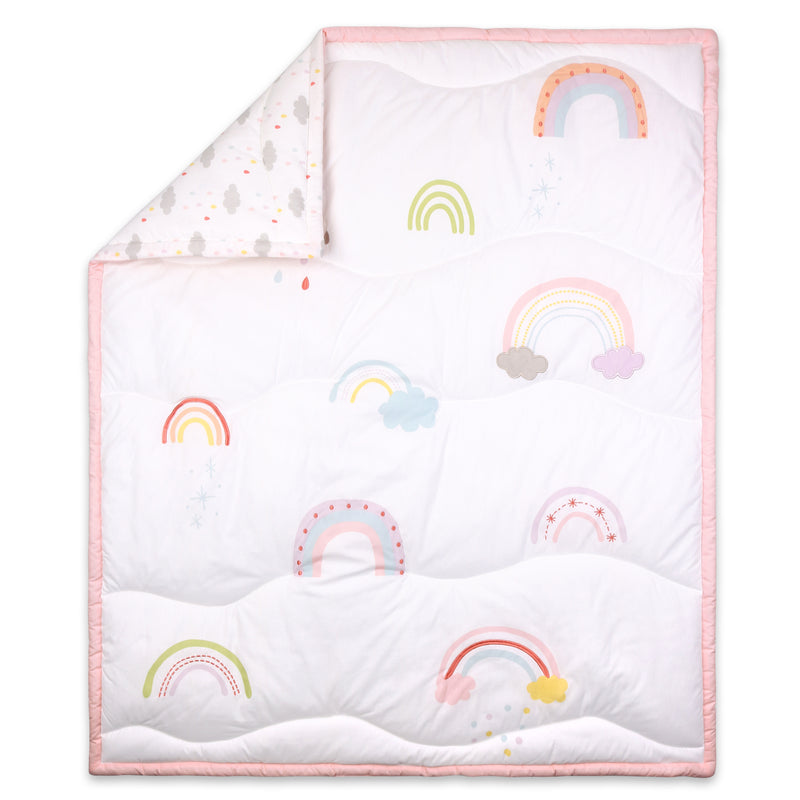 The Peanutshell Rainbow Sprinkles 5pce Bedding Set