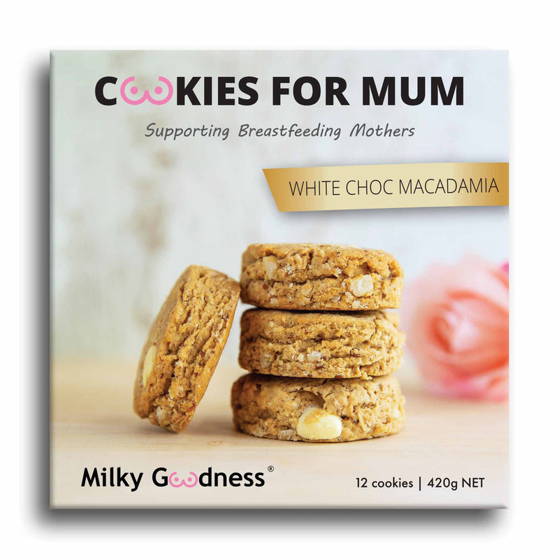 Milky Goodness Lactation Cookies - White Choc Macadamia