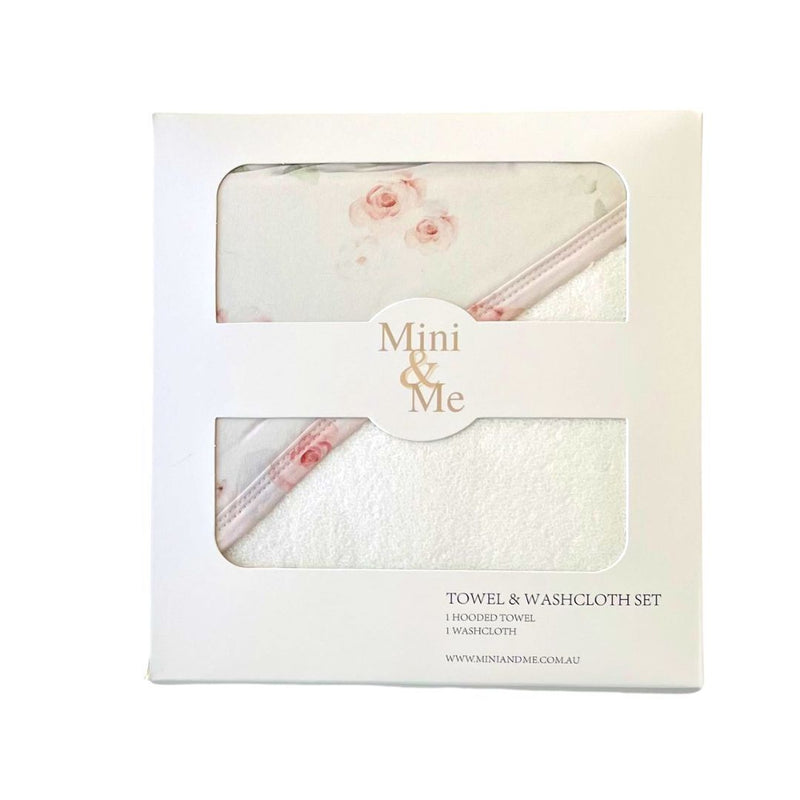 Mini & Me Hooded Towel & Washer Set - Imogen