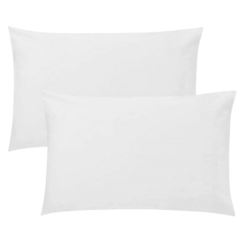2pk Jersey Cot Pillowcases - White