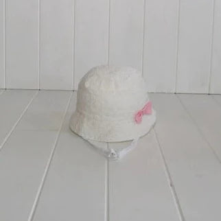 Ginny Bucket Hat White 0-3yrs