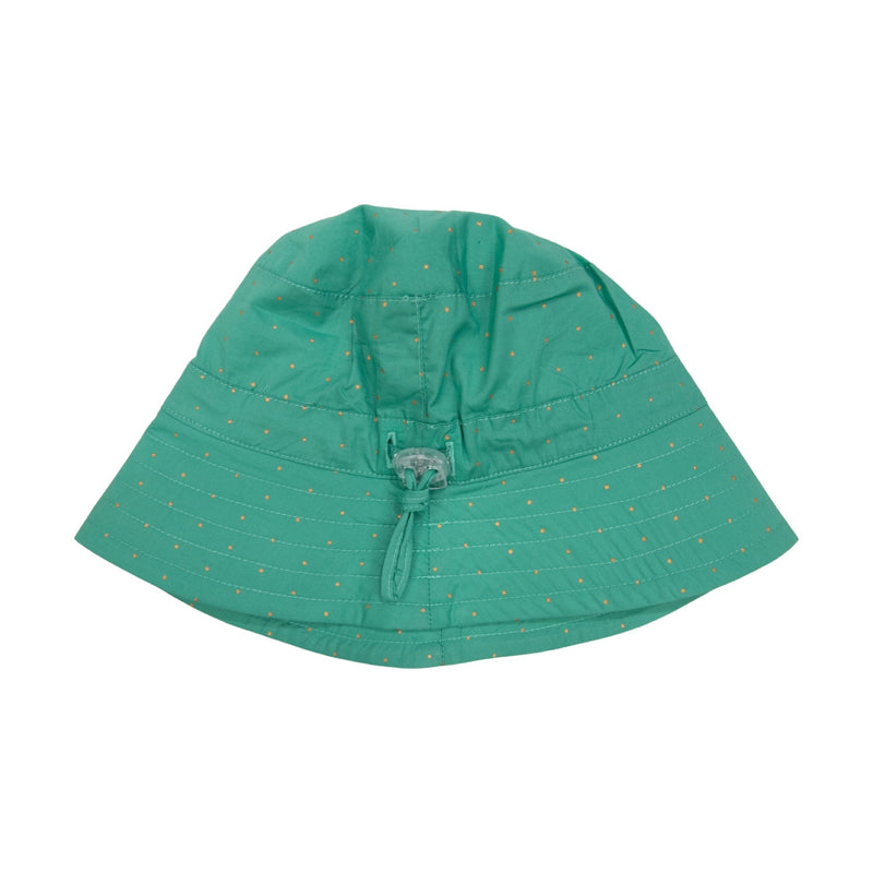 Gold Sot Cotton Poplin Sun Hat - Green