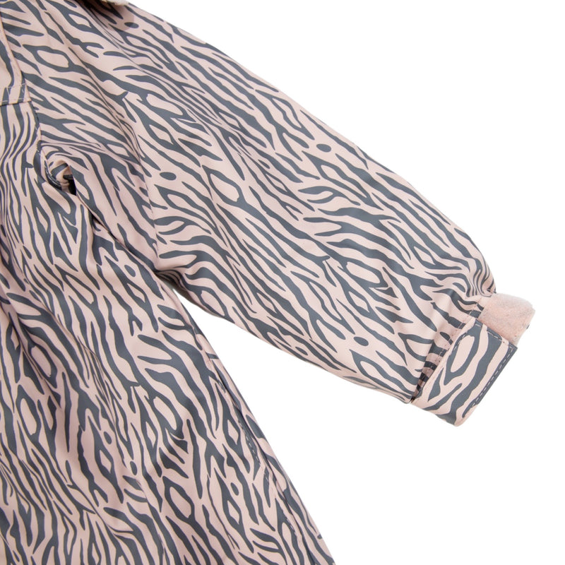 Korango Tiger Stripes Raincoat - Dusty Pink