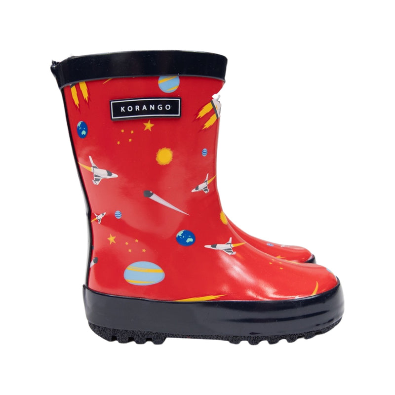 Korango Space Rocket Gumboots - Red