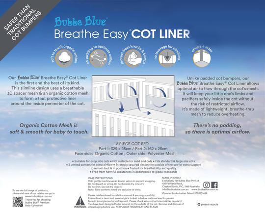 Breathe Easy Cot Liner Bumper