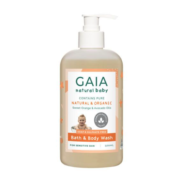 GAIA Natural Baby Bath & Body Wash 500ml