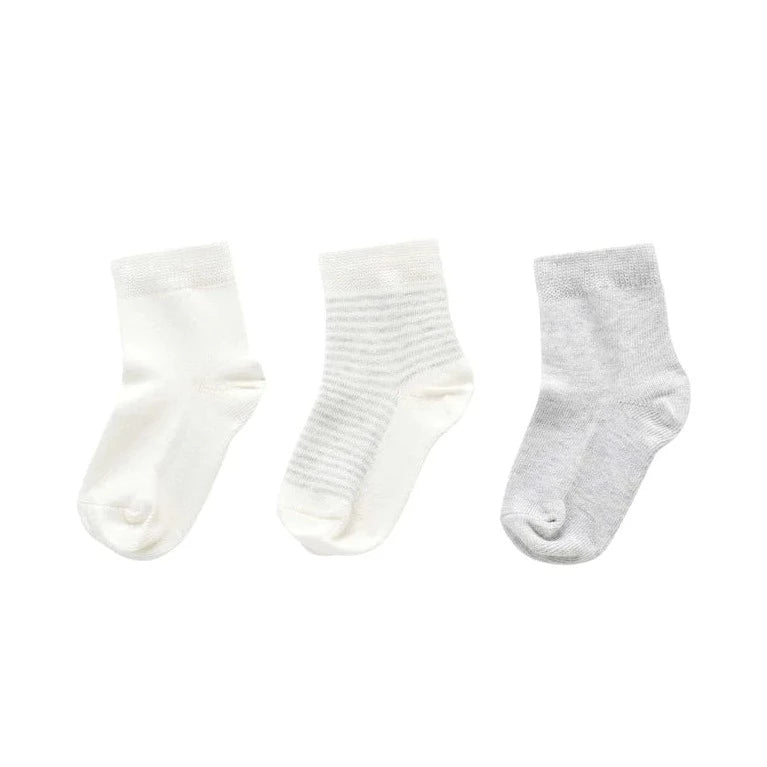 Purebaby 3pk Socks