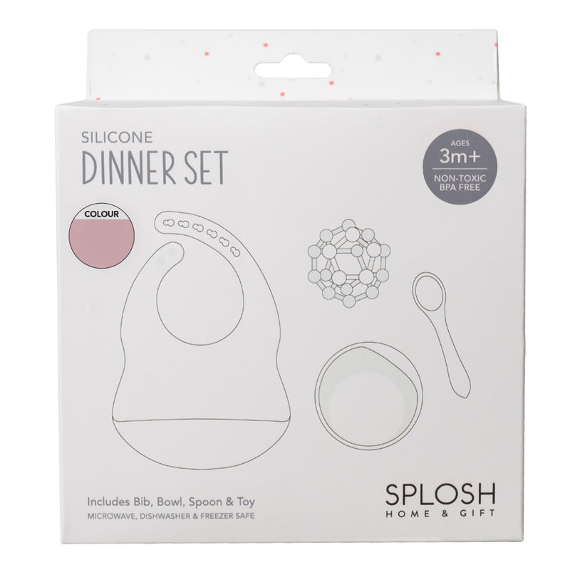 Splosh Silicone Dinner Set - Pink
