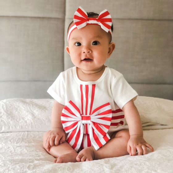 Gift Romper with Headband